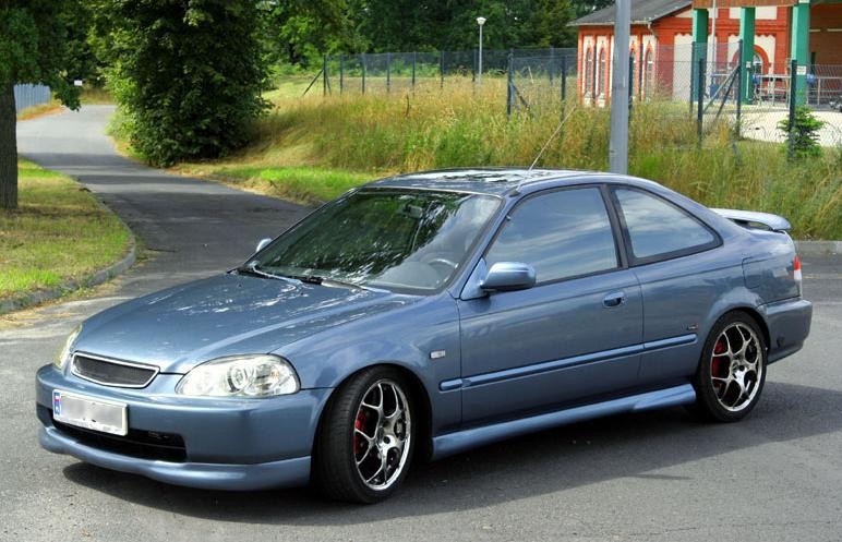 Накладки на пороги Honda Civic (1991-2001) купе/хетчбек