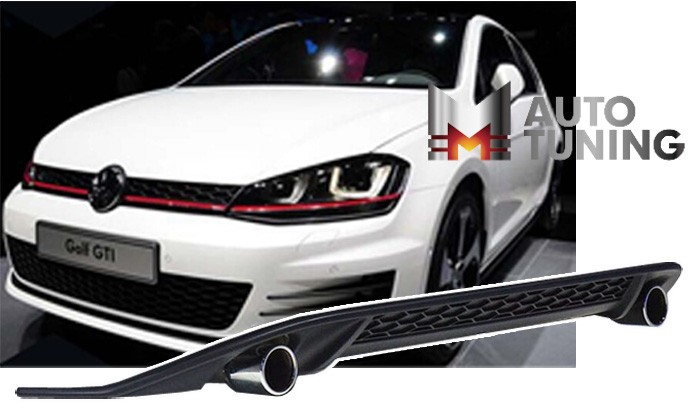 дифузор заднього бампера Volkswagen Golf 7 у стилі GTI