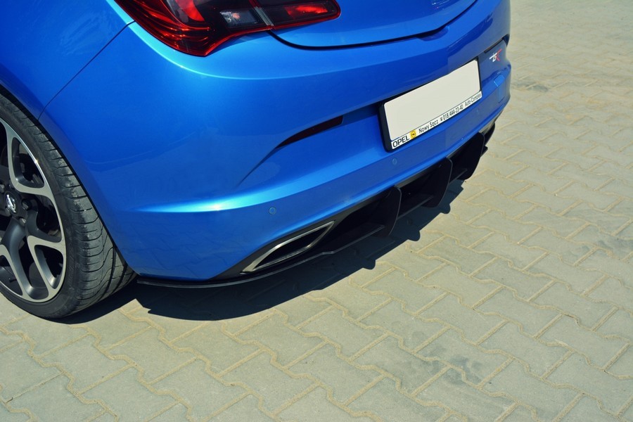 Центральний дифузор заднього бампера Opel Astra J OPC/VXR