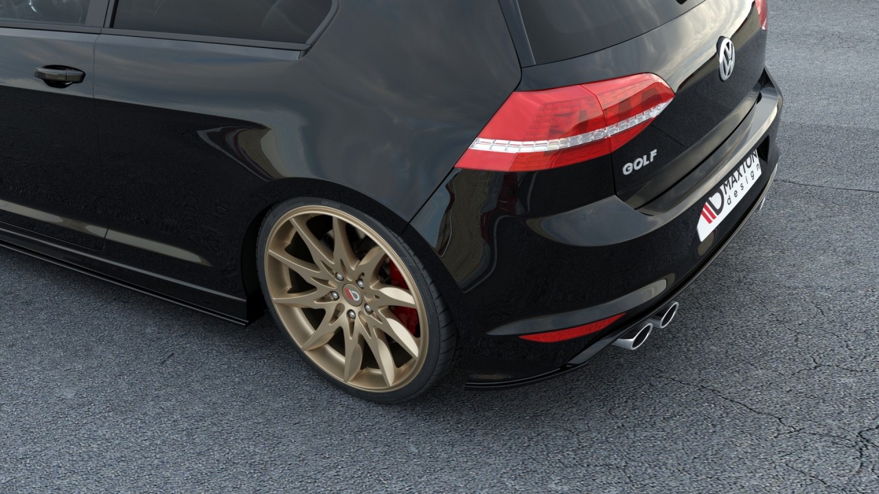 Бічні накладки заднього бампера Volkswagen Golf 7 дорестайл R/R-Line версія