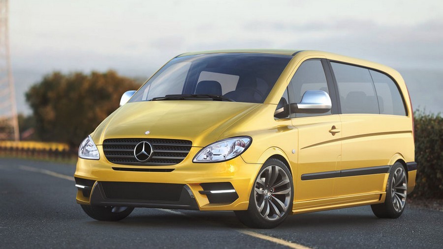 Тюнінгові накладки на пороги Mercedes Vito II W639