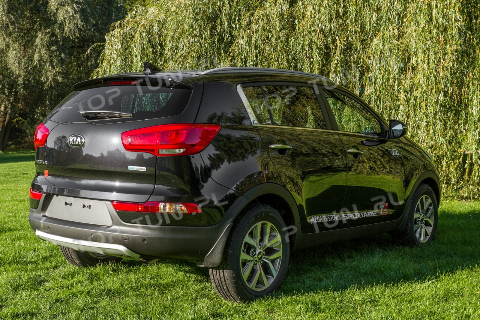 накладки на передній та задній бампер Kia Sportage (алюміній)