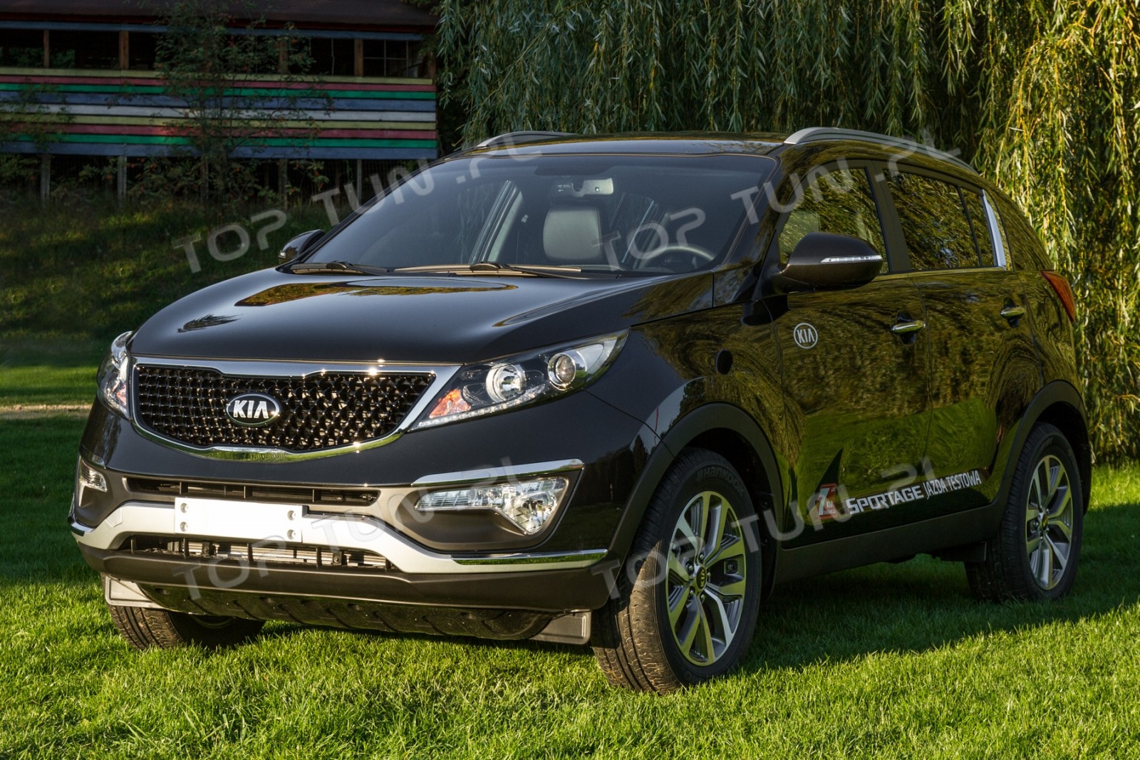 накладки на передній та задній бампер Kia Sportage (ABS-пластик)