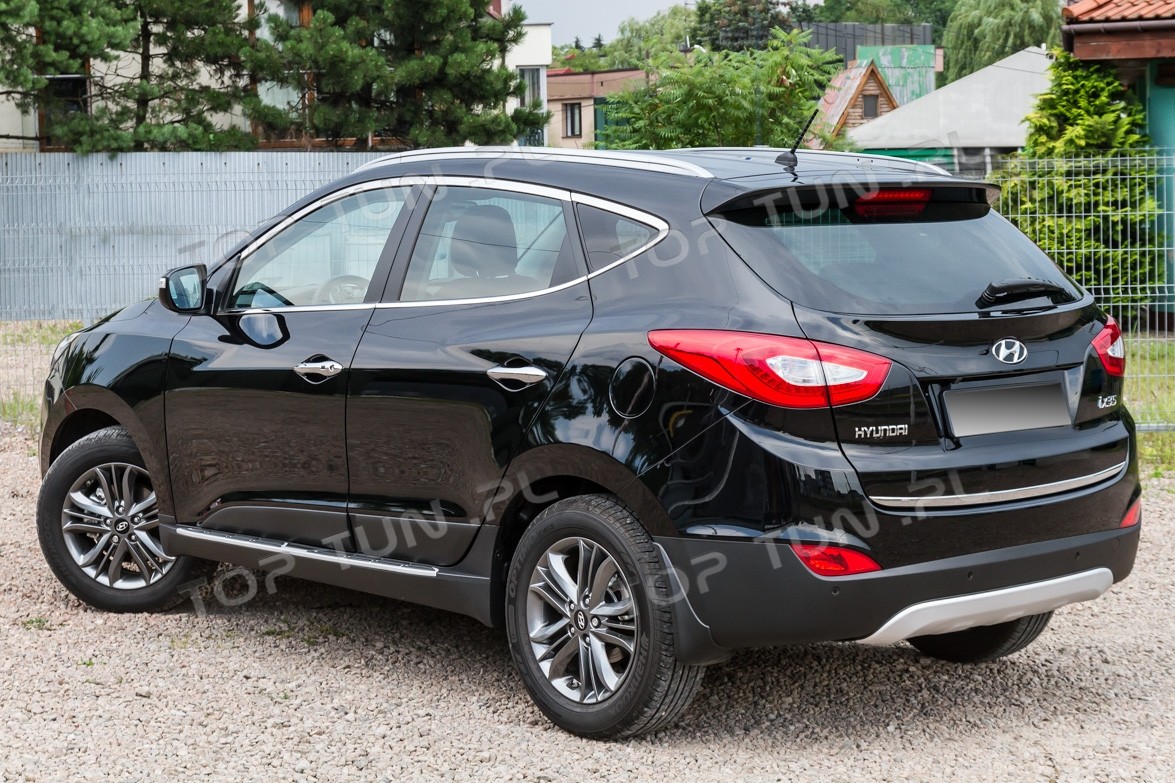 накладка на кришку багажника Hyundai ix35 нижня