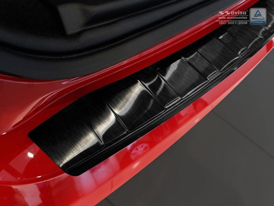 Захисна накладка на бампер із загином Jaguar E-Pace чорна