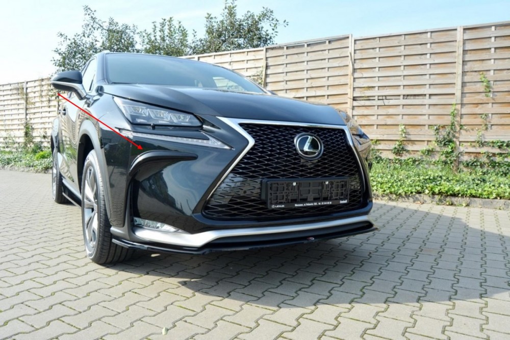 Бічні накладки на передній бампер Lexus NX Mk1