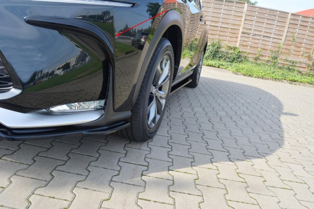 Бічні накладки на передній бампер Lexus NX Mk1