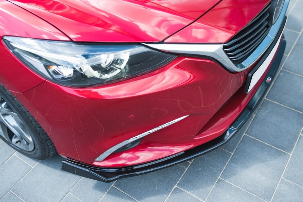 Тюнінговий передній дифузор Mazda 6 GJ Mk3 Fl вер.2