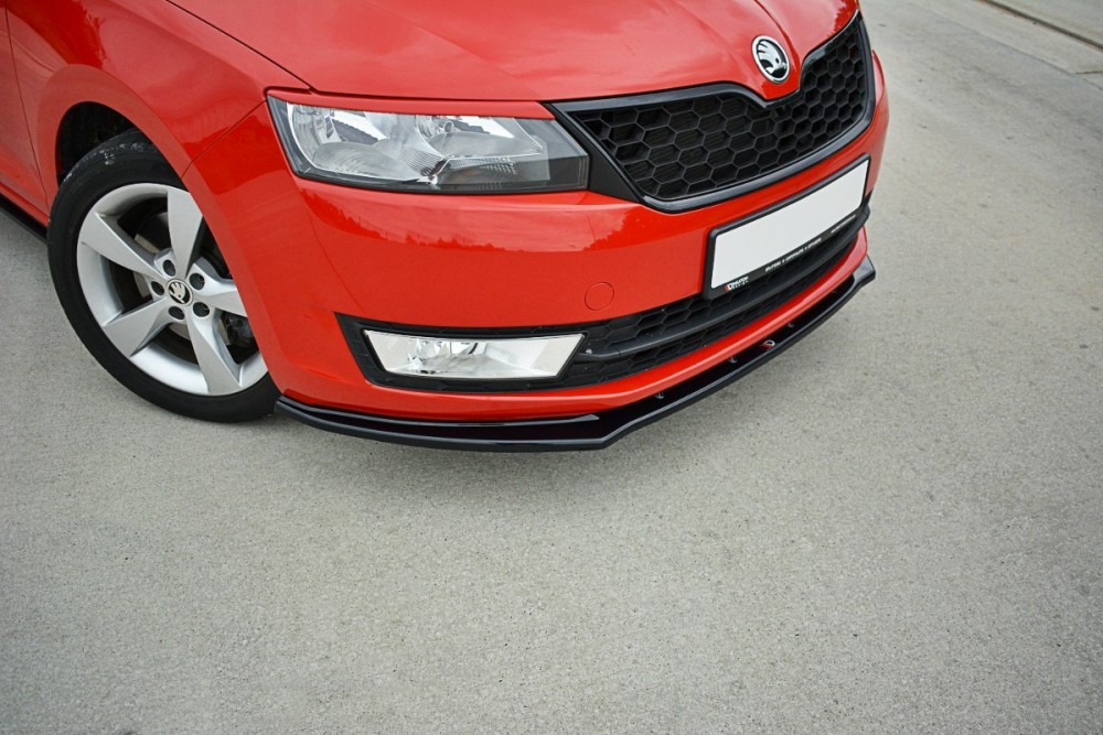 Дифузор тюнінговий для переднього бампера Skoda Rapid вер.2