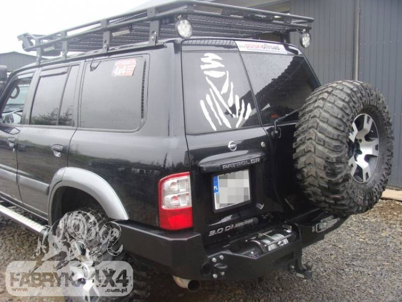 Силовий задній бампер NISSAN PATROL Y61 із кріпленням лебідки