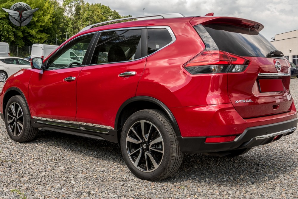 декоративні хром накладки на двері Nissan X-Trail