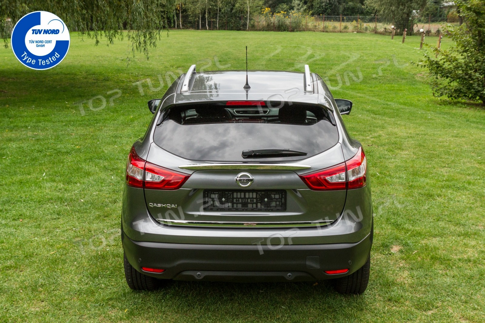 алюмінієві рейлінги на дах Nissan Qashqai (сірі)