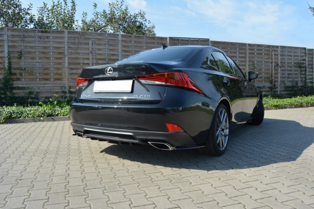 Центральний дифузор на задній бампер Lexus IS Mk3 T рестайл
