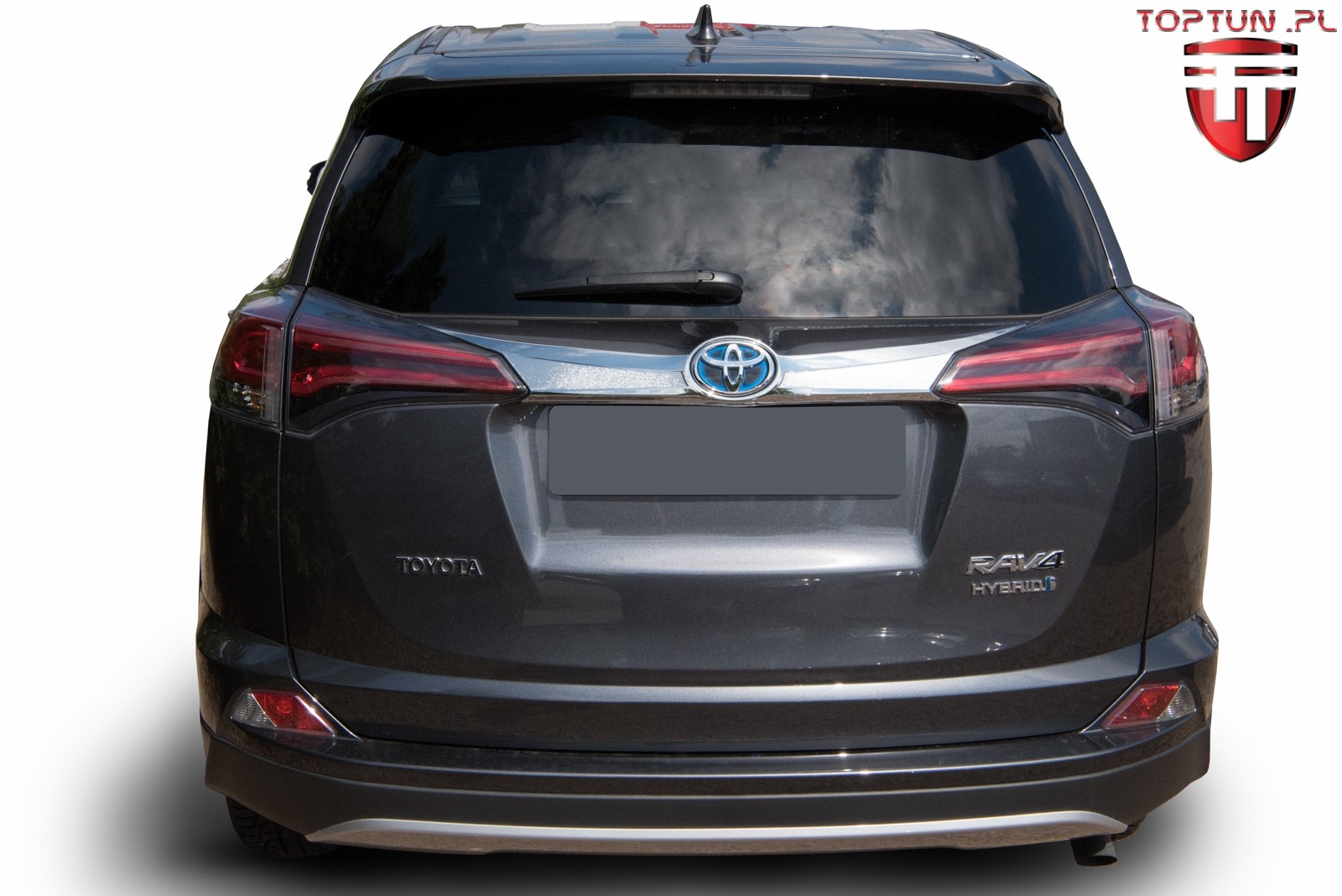 накладка на кришку багажника з вирізом під знак Toyota RAV4 (верхня)