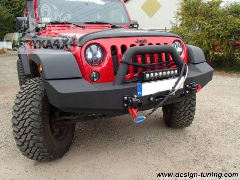 Силовий передній бампер із кенгурятником Jeep Wrangler JK (2007-2018)