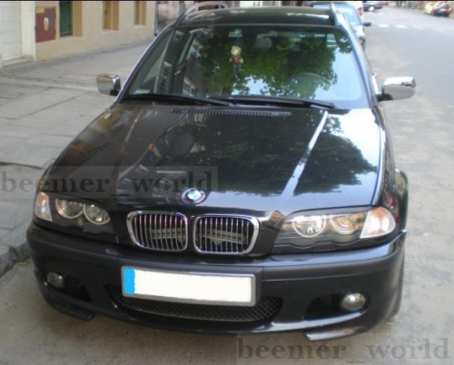 Накладки на фари BMW E46 дорестайл