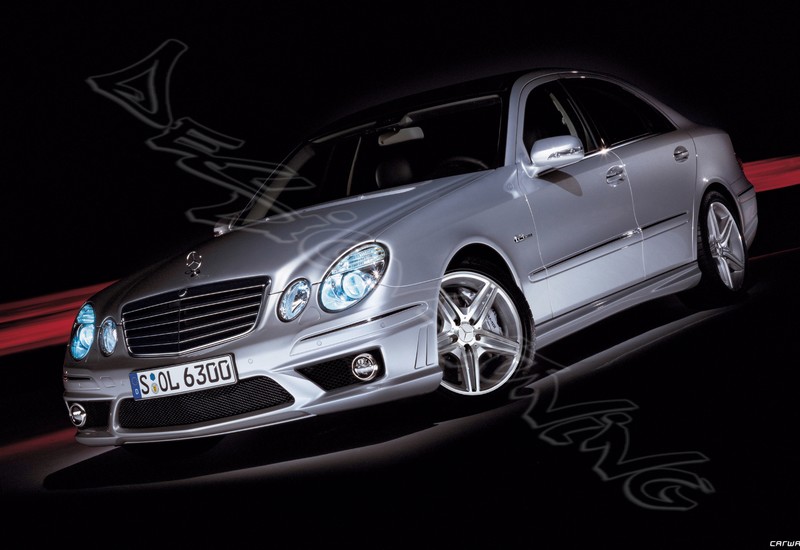 передній бампер Mercedes E W211 рестайл в стилі AMG Е63