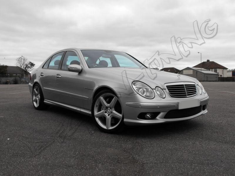 накладки на пороги Mercedes E W211 стиль AMG